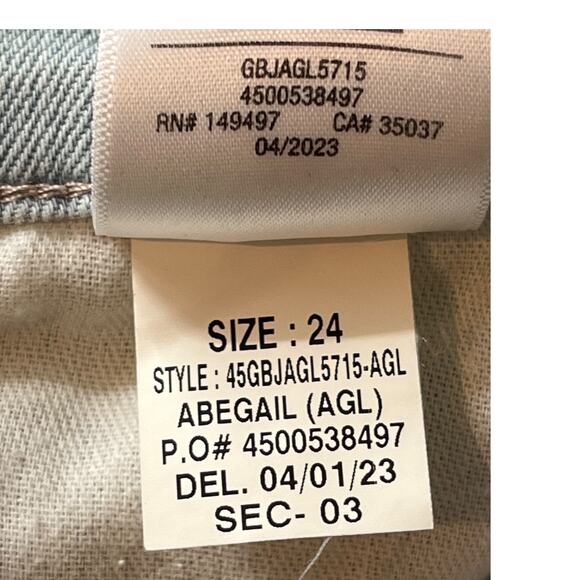 Joe's Jeans Abegail high rise flare size 24 - Picture 8 of 9